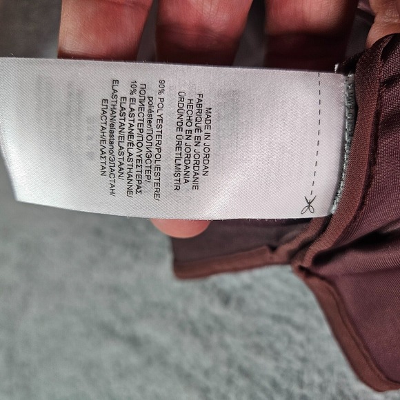 Lauren Ralph Lauren Tunic Top Blouse Womens‎ Small Velvet Gold Button Purple - S - Picture 5 of 12